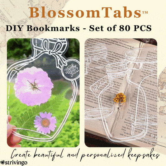 Set of clear DIY bookmarks featuring customizable designs for creative memory keeping. Made from durable plastic, these transparent bookmarks are ideal for personalizing with photos or artwork 0