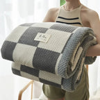 Modern Check Chenille Throw – Plush Knit Blanket for Couch, Bed & Everyday Comfort (Copy)