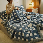 Modern Check Chenille Throw – Plush Knit Blanket for Couch, Bed & Everyday Comfort (Copy)